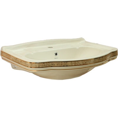 Раковина Creavit Klasik 66 KL065-00PR00E-PB00 Белая с декором