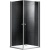 Душевой уголок Gemy New Rockcoco 80х190 квадратный две распашные дверцы профиль Хром стекло прозрачное