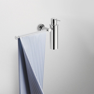 Дозатор для мыла с полотенцедержателем Colombo Design Plus W4975 Хром