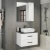 Тумба с раковиной Comforty Амстердам 75 4148719 подвесная Белая глянцевая