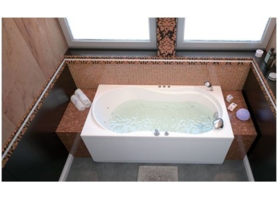 Акриловая ванна Aquanet Corsica 170x75 с гидромассажем