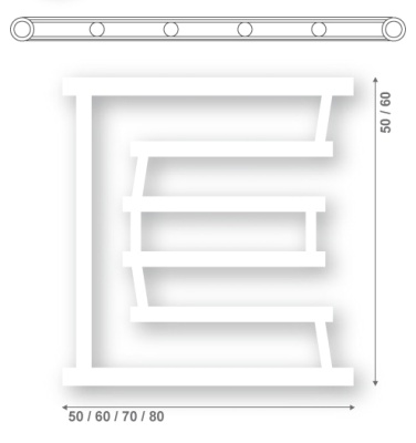 Водяной полотенцесушитель Ника D-Pobeda 60x80 Хром