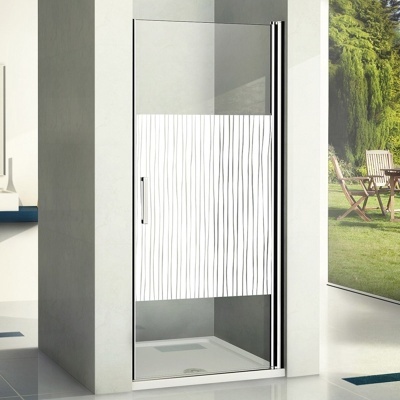 Душевая дверь в нишу Good Door Pandora DR-80-C-CH 80 профиль Хром стекло прозрачное