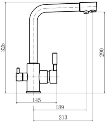 Смеситель для кухни Fashun A4352 Хром