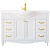 Тумба под раковину ValenHouse Эллина 120 E120_ТБЗ Белая ручки Золото