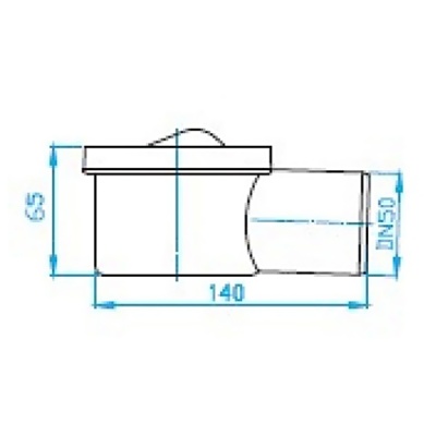 Труба для слива сифона PlastBrno SZS0002 Серый