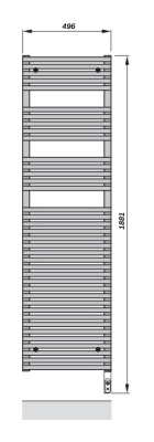 Полотенцесушитель Zehnder Forma Spa LFE-180-050/DD Белый