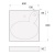 Раковина PAA Claro 60x60 Icla на стиральную машину Белая