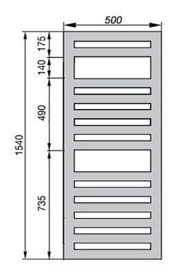 Полотенцесушитель Zehnder Metropolitan Spa METE-150-050/ID Белый