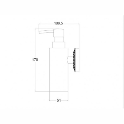 Дозатор для жидкого мыла Bronze de Luxe Windsor K25027 Бронза