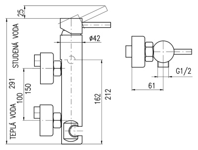 Смеситель для душа Rav Slezak Seina SE980.5Z золотой