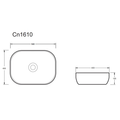 Раковина-чаша Ceramica Nova Element 2 54 CN1610 Белая