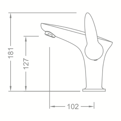 Смеситель для раковины Schein Leaf 48217A/8032001A Хром