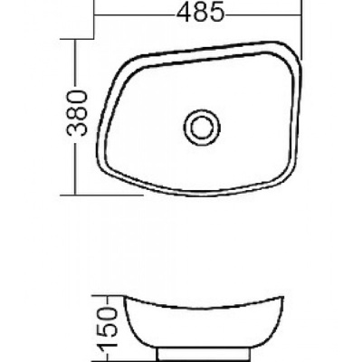 Раковина Melana 48 MLN-T4922 Белая