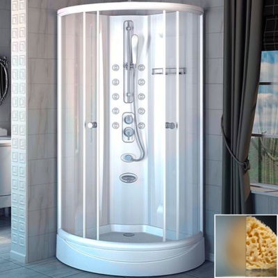 Душевая кабина Radomir Паола 1 93x93 1-05-1-0-0-0571 профиль Белый стекло матовое