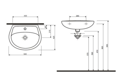 Раковина Ifo Hitta RS041105500 Белый