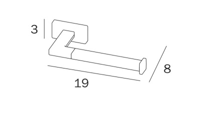 Держатель туалетной бумаги Inda Lea L A1825ACR Хром
