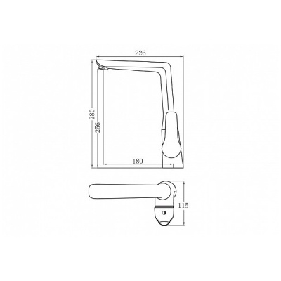 Смеситель для кухни Aquanet Pragmatic AF430-41С Хром