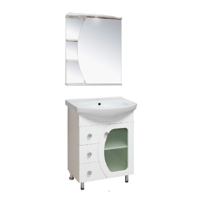 Мебель для ванной Runo Линда 60 Белая