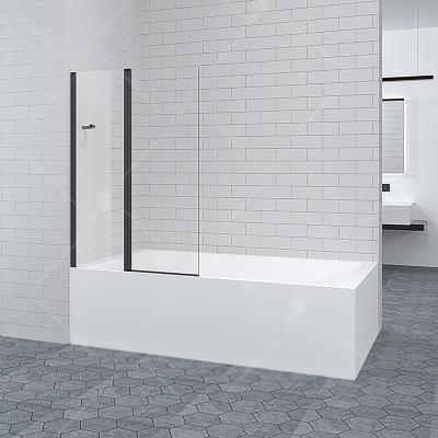 Шторка на ванну RGW Screens SC-11 100x140 03111110-14 профиль Черный стекло прозрачное Шторка на ванну RGW Screens SC-11 100x140 03111110-14 профиль Черный стекло прозрачное