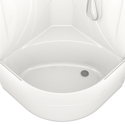 Душевая кабина Domani-Spa Elegance High 90x90 DS01E99HACl10 с гидромассажем профиль Белый стекло прозрачное