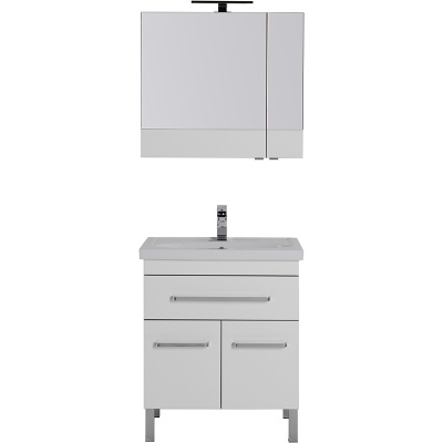 Тумба под раковину Aquanet Сиена 70 189223 1 ящик 2 дверцы Белая