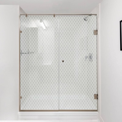 Душевая дверь в нишу Bronze de Luxe SEM-11P 100 Прозрачное стекло, петли бронза классические