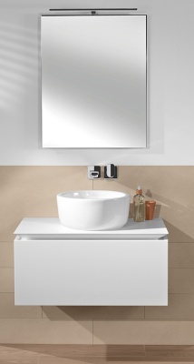 Тумба под раковину Villeroy&Boch Legato 80x38 подвесная Вяз импрессо