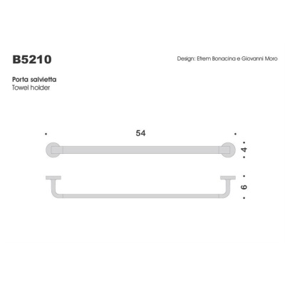 Полотенцедержатель Colombo Design Nordic B5210 Хром