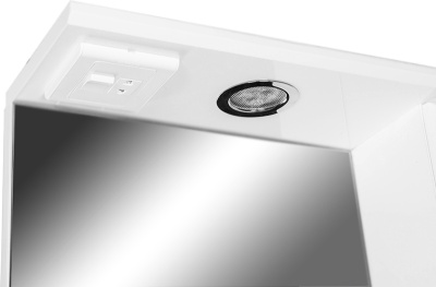 Зеркало со шкафом Orange Стиль 55 с подсветкой Белое