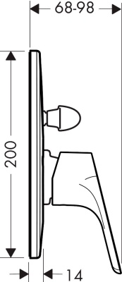 Смеситель для душа Hansgrohe Focus 31947000 Хром