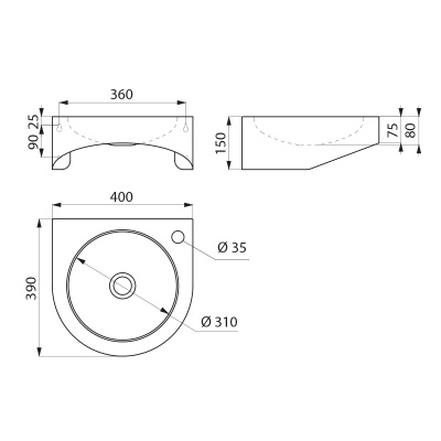 Настенный рукомойник PMR XS Настенный рукомойник PMR XS