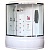 Душевая кабина Royal Bath ALP 170x100 RB170ALP-T-CH-L с гидромассажем стекло прозрачное задняя стенка Белая