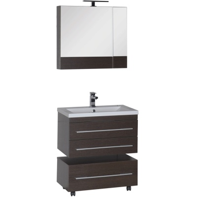 Комплект мебели для ванной Aquanet Нота 75 231061 подвесной Венге