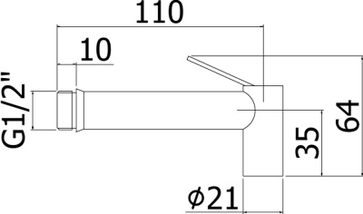Гигиенический душ Paffoni Tweet Round ZDOC120NO Черный