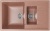 Кухонная мойка Mixline ML-GM22-307 525181 Терракот