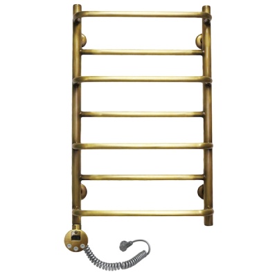 Полотенцесушитель электрический Domoterm Орфей П7 500*700 АБР E L Античная бронза