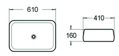 Раковина SantiLine 61 SL-1061 Белая