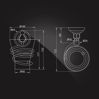 Стакан Elghansa Praktic PRK-413 Хром Стакан Elghansa Praktic PRK-413 Хром