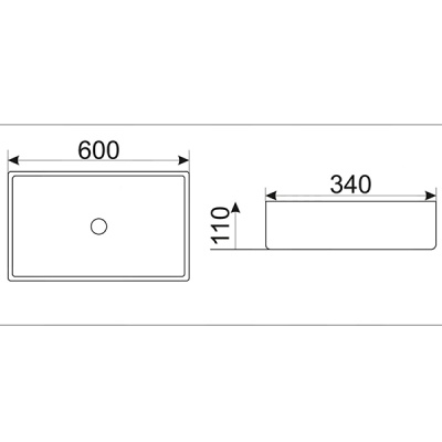Раковина-чаша CeramaLux 60 595 Коричневая