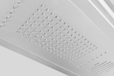 Душевая кабина AM.PM Awe W15C-804-090MTE 90x90 с гидромассажем профиль Хром стекло прозрачное