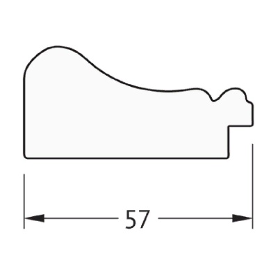 Зеркало Evoform Definite 104х54 Беленый дуб