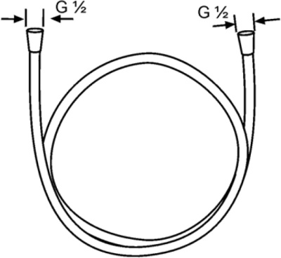 Душевой шланг Kludi Logoflex 6105705-00 Хром