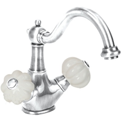 Смеситель для раковины Migliore Olivia ML.OLV-5834 Белый Хром