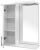 Зеркало со шкафом Mixline Мираж 60 L 535187 с подсветкой Белое