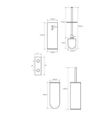 Ершик для унитаза Bemeta Omega 102313067 Хром
