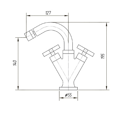 Смеситель для биде Migliore Naxos ML.NAX-7644.CR Хром