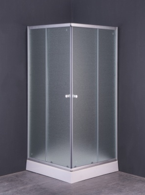 Душевой уголок Parly ZEQ811 80х193 профиль Матовый алюминиевый стекло матовое