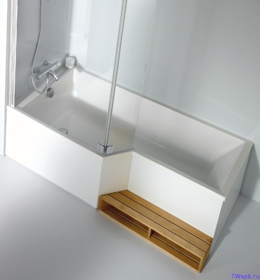 Акриловая ванна Jacob Delafon Bain Douche Neo 170x90 L E6D002L-00 без гидромассажа