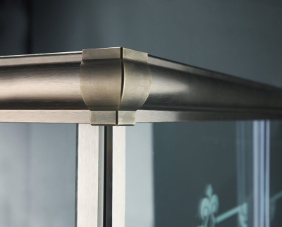 Душевой уголок Cezares GIUBILEO-AH-1-120/90-SCORREVOLE-C-Br стекло прозрачное профиль Бронза